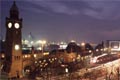St. Pauli-Landungsbrücken, Hamburg bei Nacht